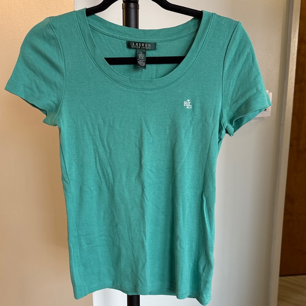 Lauren Ralph Lauren Teal Short Sleeve Tee